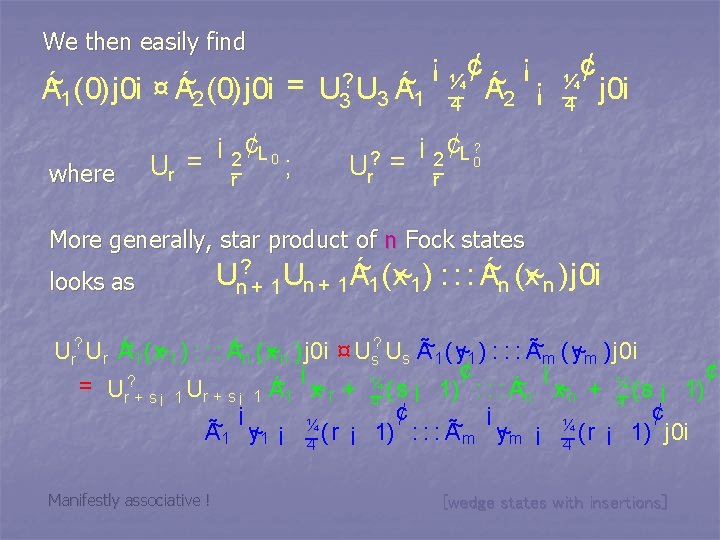 Analytic Solutions In Open String Field Theory Puri