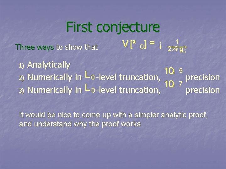 Analytic Solutions In Open String Field Theory Puri