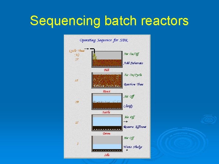 Sequencing batch reactors 