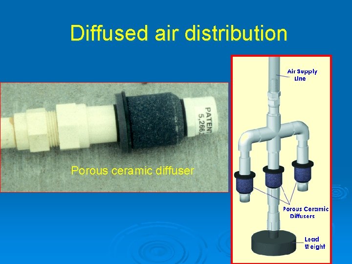 Diffused air distribution Porous ceramic diffuser 