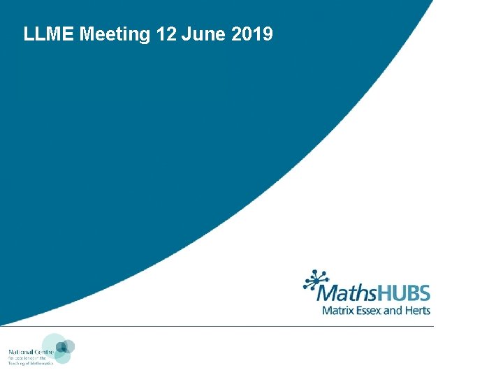 LLME Meeting 12 June 2019 