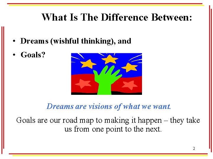 Setting Goals for School and Beyond 1 What