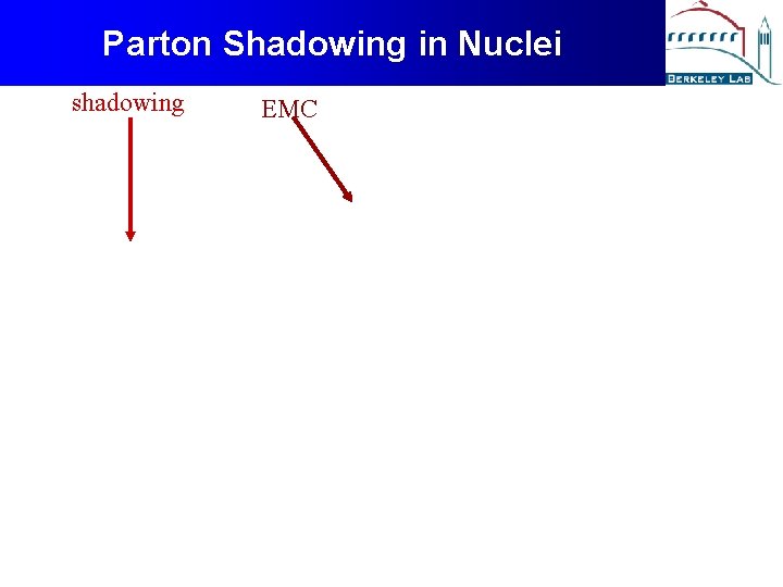 Parton Shadowing in Nuclei shadowing EMC 