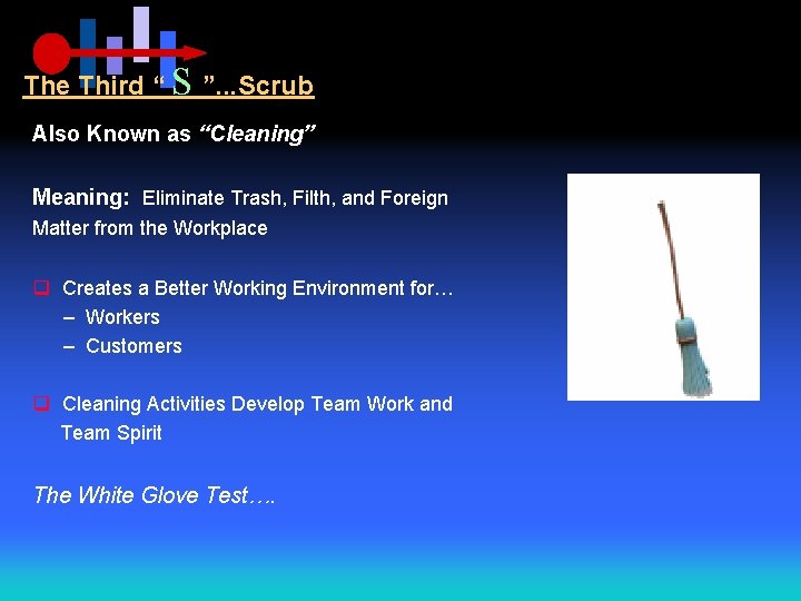 The Third “ S ”. . . Scrub Also Known as “Cleaning” Meaning: Eliminate