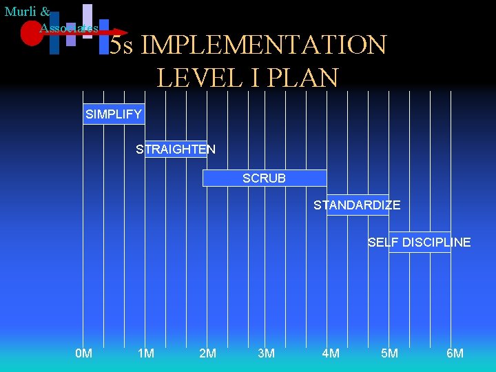 Murli & Associates 5 s IMPLEMENTATION LEVEL I PLAN SIMPLIFY STRAIGHTEN SCRUB STANDARDIZE SELF