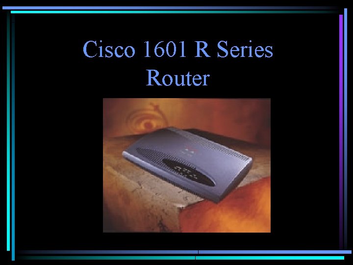 Cisco 1601 R Series Router 