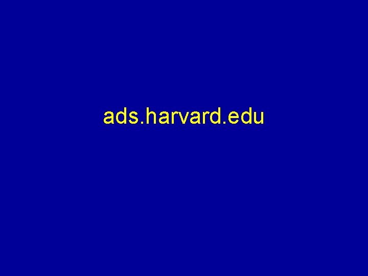 ads. harvard. edu 