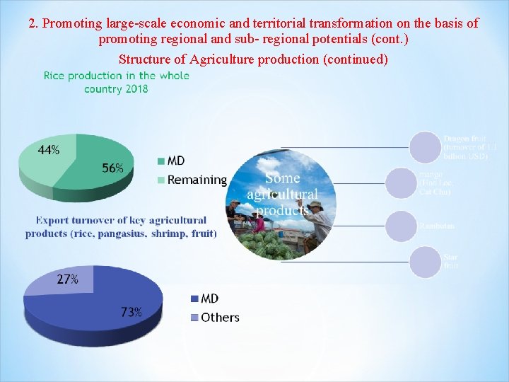 2. Promoting large-scale economic and territorial transformation on the basis of promoting regional and