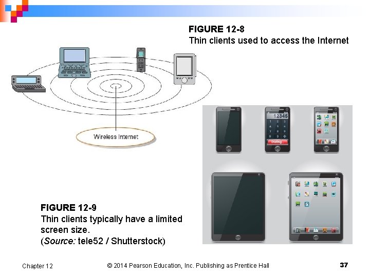 FIGURE 12 -8 Thin clients used to access the Internet FIGURE 12 -9 Thin