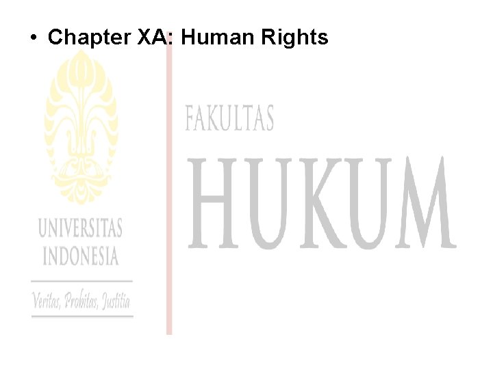  • Chapter XA: Human Rights 