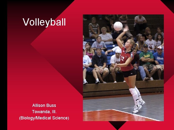 Volleyball Allison Buss Towanda, Ill. (Biology/Medical Science) 