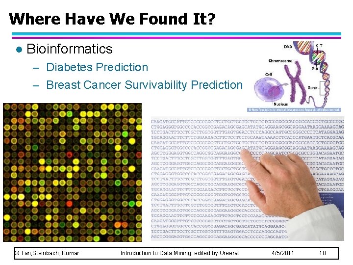 Where Have We Found It? l Bioinformatics – Diabetes Prediction – Breast Cancer Survivability