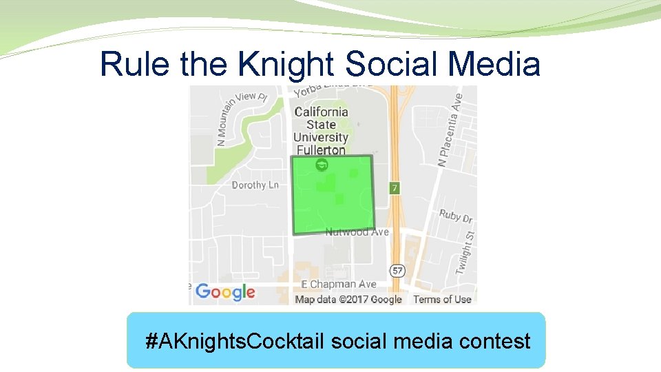 Rule the Knight Social Media #AKnights. Cocktail social media contest 