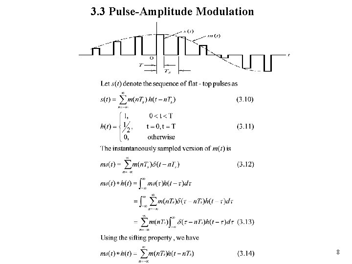 3. 3 Pulse-Amplitude Modulation 8 