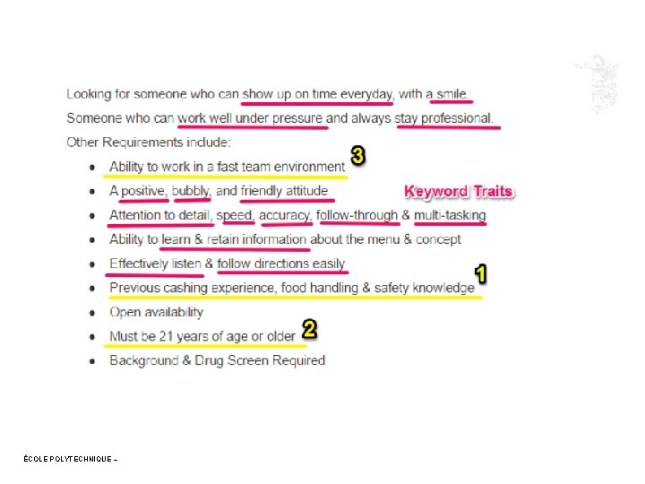 ÉCOLE POLYTECHNIQUE – 