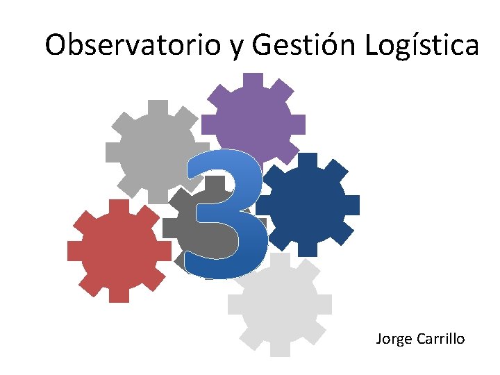 Observatorio y Gestión Logística Jorge Carrillo 