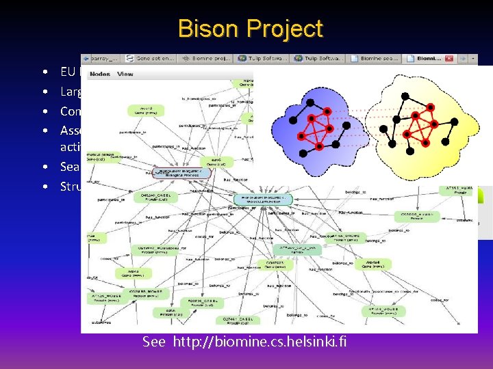 Bison Project • • EU FP 7 Project Large semantic networks. Concepts = activations.