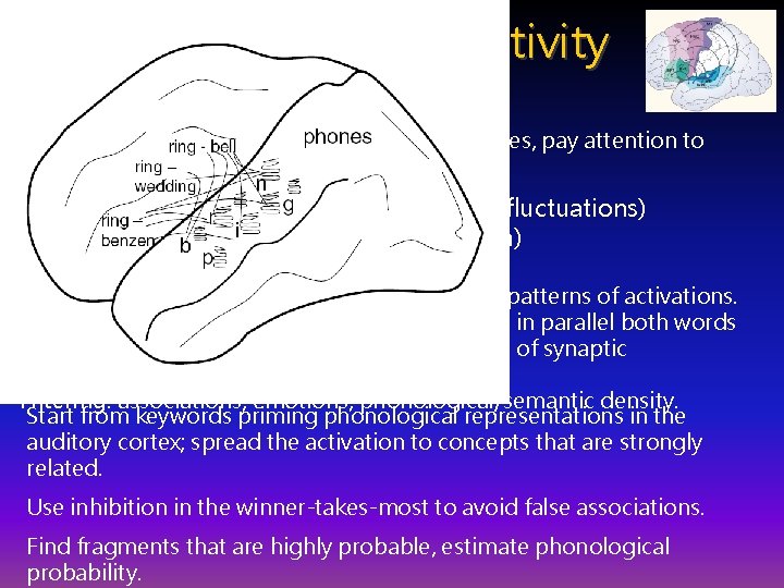Computational creativity Go to the lower level … construct words from combinations of phonemes,