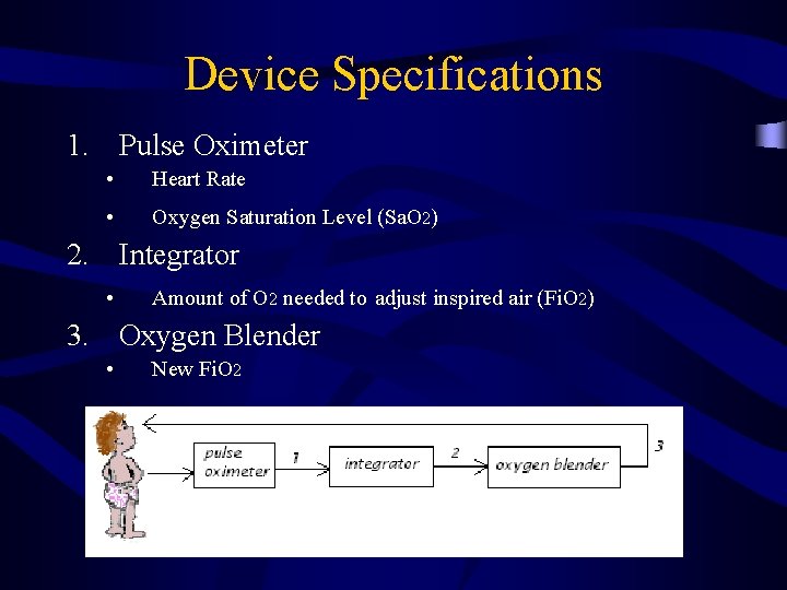 Device Specifications 1. Pulse Oximeter • Heart Rate • Oxygen Saturation Level (Sa. O