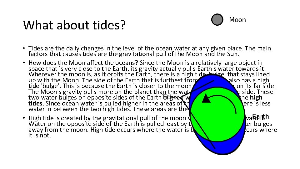 What about tides? • Tides are the daily changes in the level of the What about tides? • Tides are the daily changes in the level of the