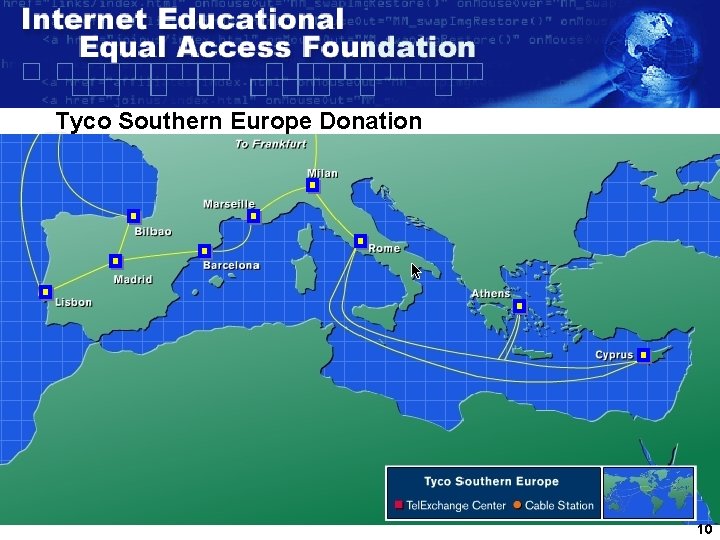 Tyco Southern Europe Donation 10 