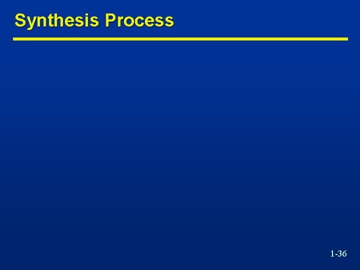 Synthesis Process 1 -36 