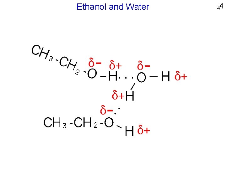 Ethanol and Water 3 2 44 