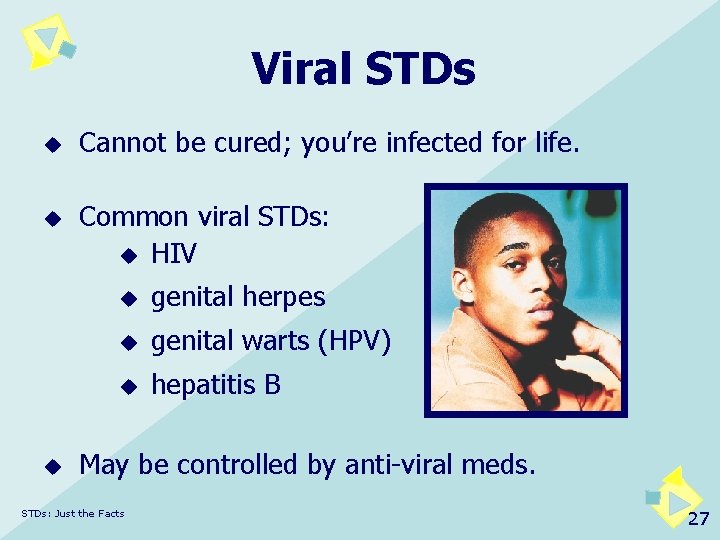 Viral STDs u u u Cannot be cured; you’re infected for life. Common viral