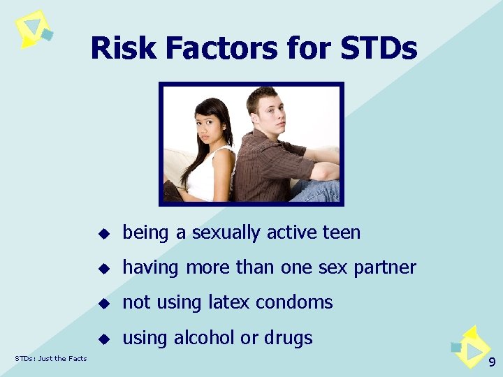 Risk Factors for STDs: Just the Facts u being a sexually active teen u