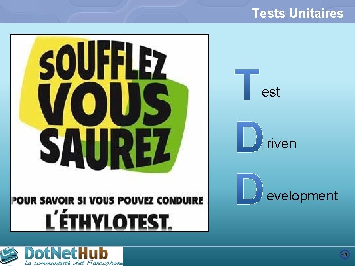 Tests Unitaires est riven evelopment 44 