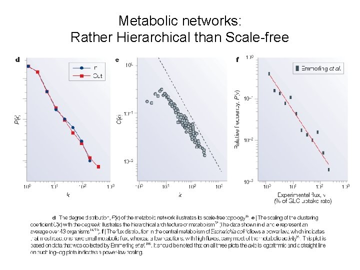 Metabolic networks: Rather Hierarchical than Scale-free 