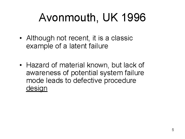 Avonmouth, UK 1996 • Although not recent, it is a classic example of a