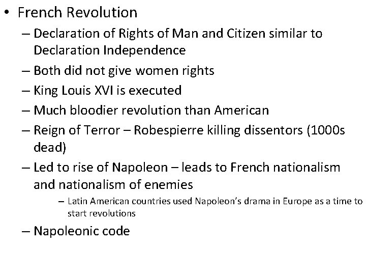  • French Revolution – Declaration of Rights of Man and Citizen similar to