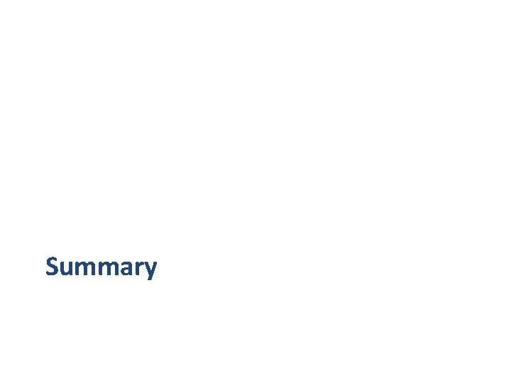 Summary Summary