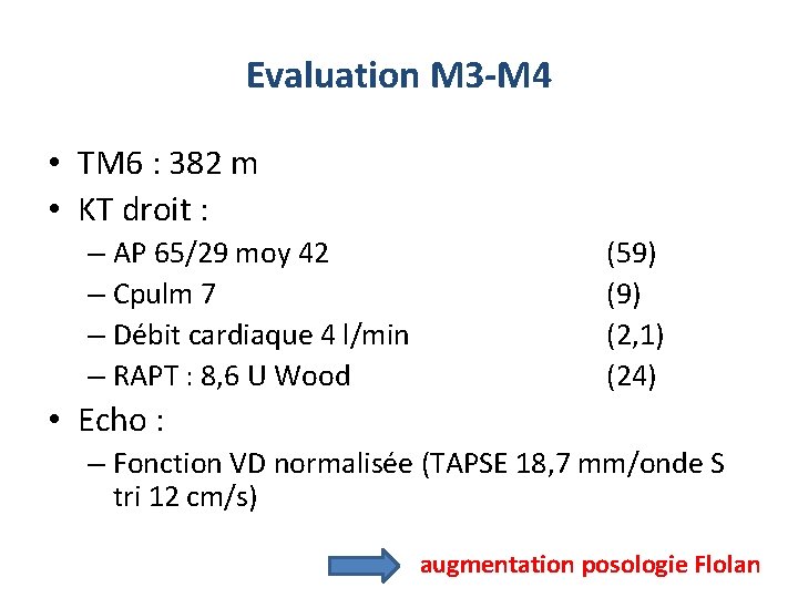 Evaluation M 3 -M 4 • TM 6 : 382 m • KT droit Evaluation M 3 -M 4 • TM 6 : 382 m • KT droit