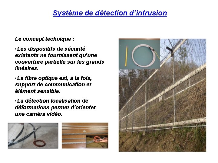 Système de détection d’intrusion Le concept technique : • Les dispositifs de sécurité existants