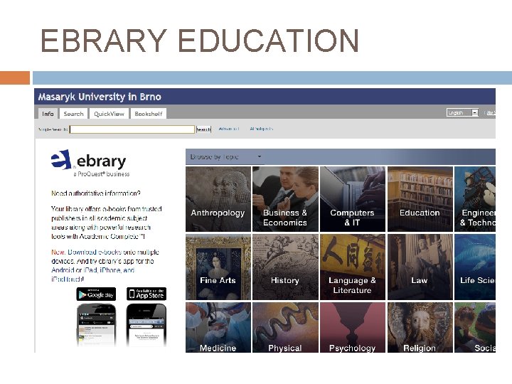 EBRARY EDUCATION 