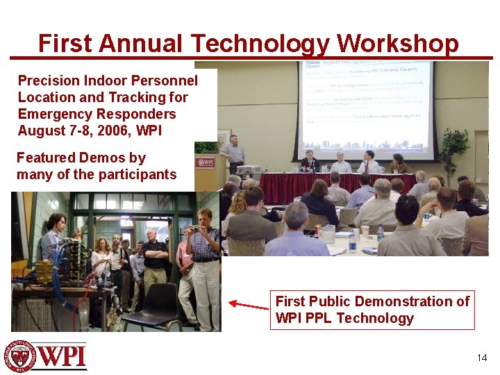 First Annual Technology Workshop Precision Indoor Personnel Location and Tracking for Emergency Responders August