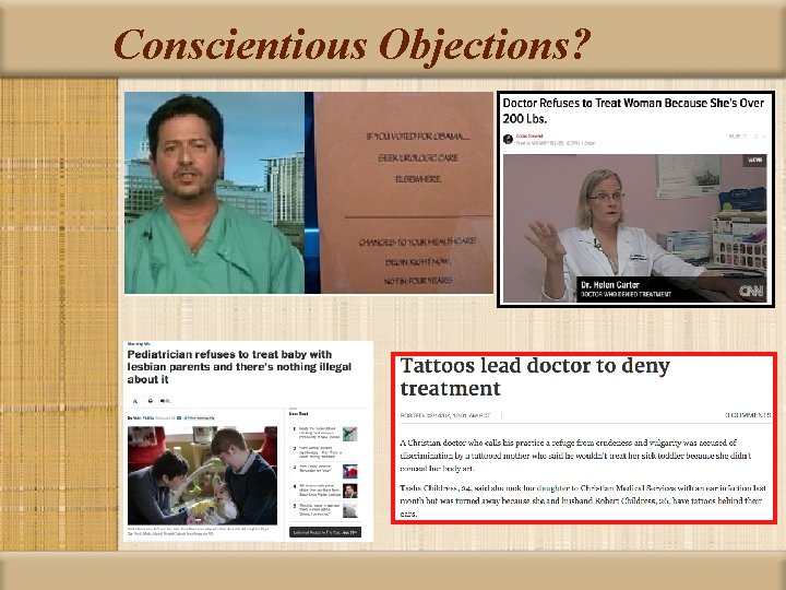 Conscientious Objections? 