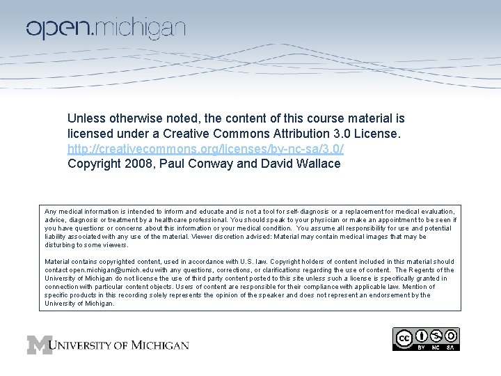 Unless otherwise noted, the content of this course material is licensed under a Creative