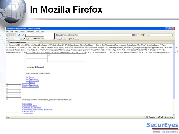 In Mozilla Firefox 