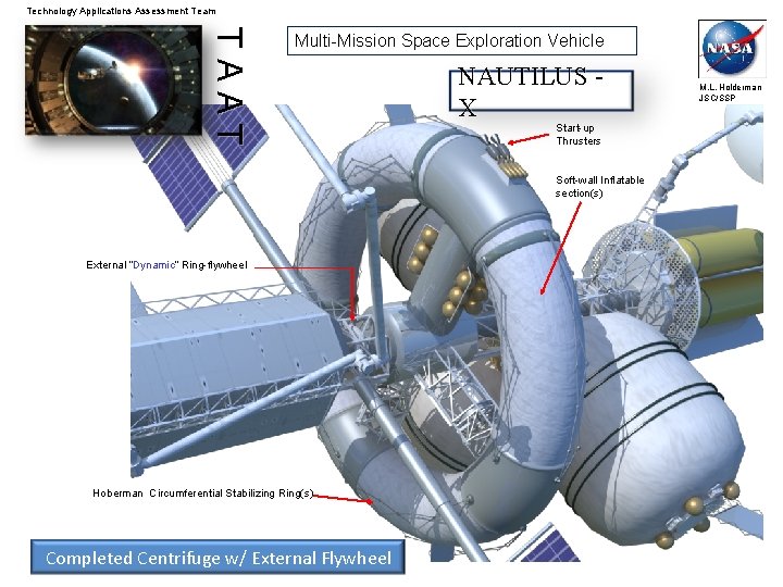 Technology Applications Assessment Team TAAT Multi-Mission Space Exploration Vehicle NAUTILUS X Start-up Thrusters Soft-wall