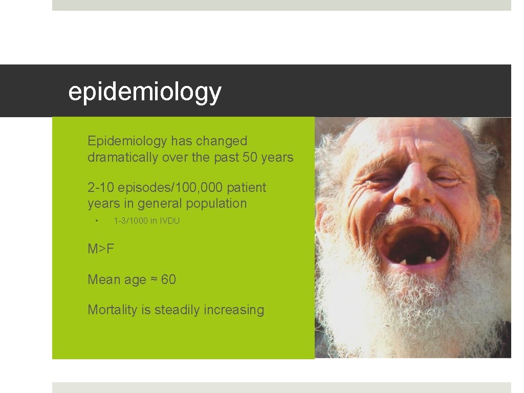 epidemiology • Epidemiology has changed dramatically over the past 50 years • 2 -10