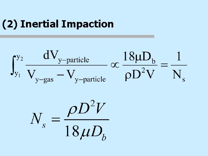 (2) Inertial Impaction 