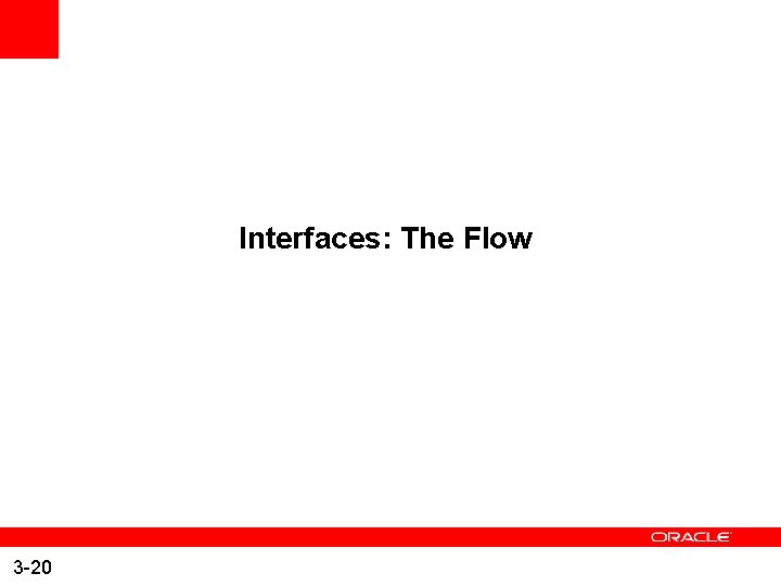 Interfaces: The Flow 3 -20 