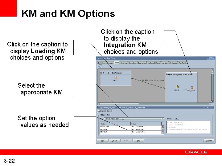 KM and KM Options Click on the caption to display Loading KM choices and