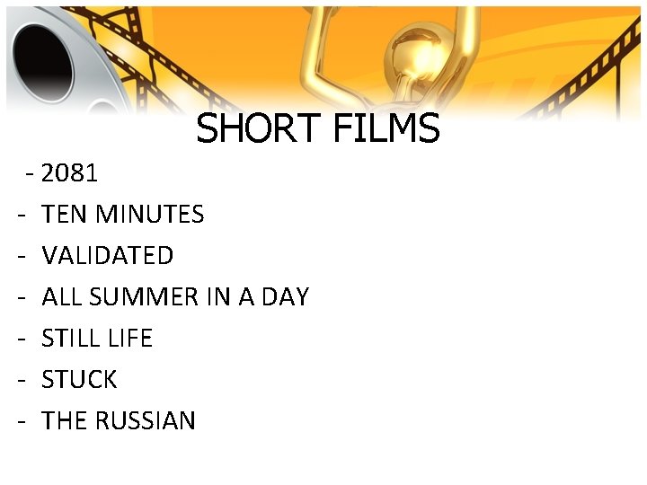 SHORT FILMS - 2081 - TEN MINUTES - VALIDATED - ALL SUMMER IN A