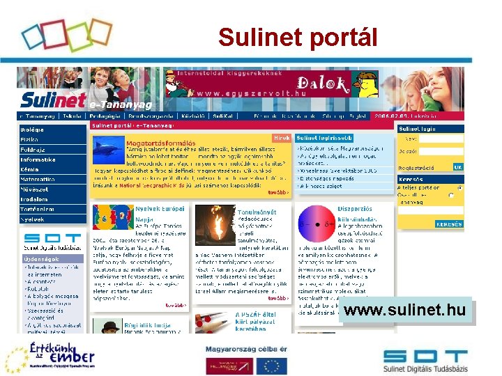 Sulinet portál www. sulinet. hu 
