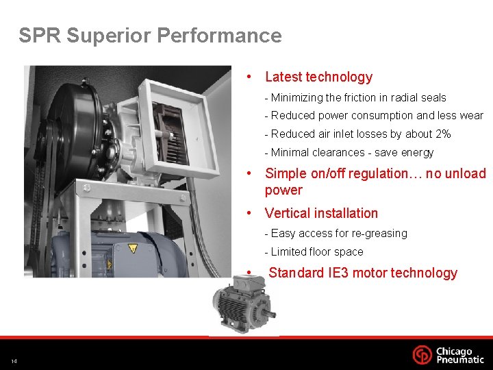 SPR Superior Performance • Latest technology - Minimizing the friction in radial seals -