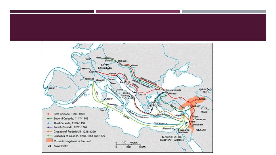 THE CRUSADES 1096 visual data 8